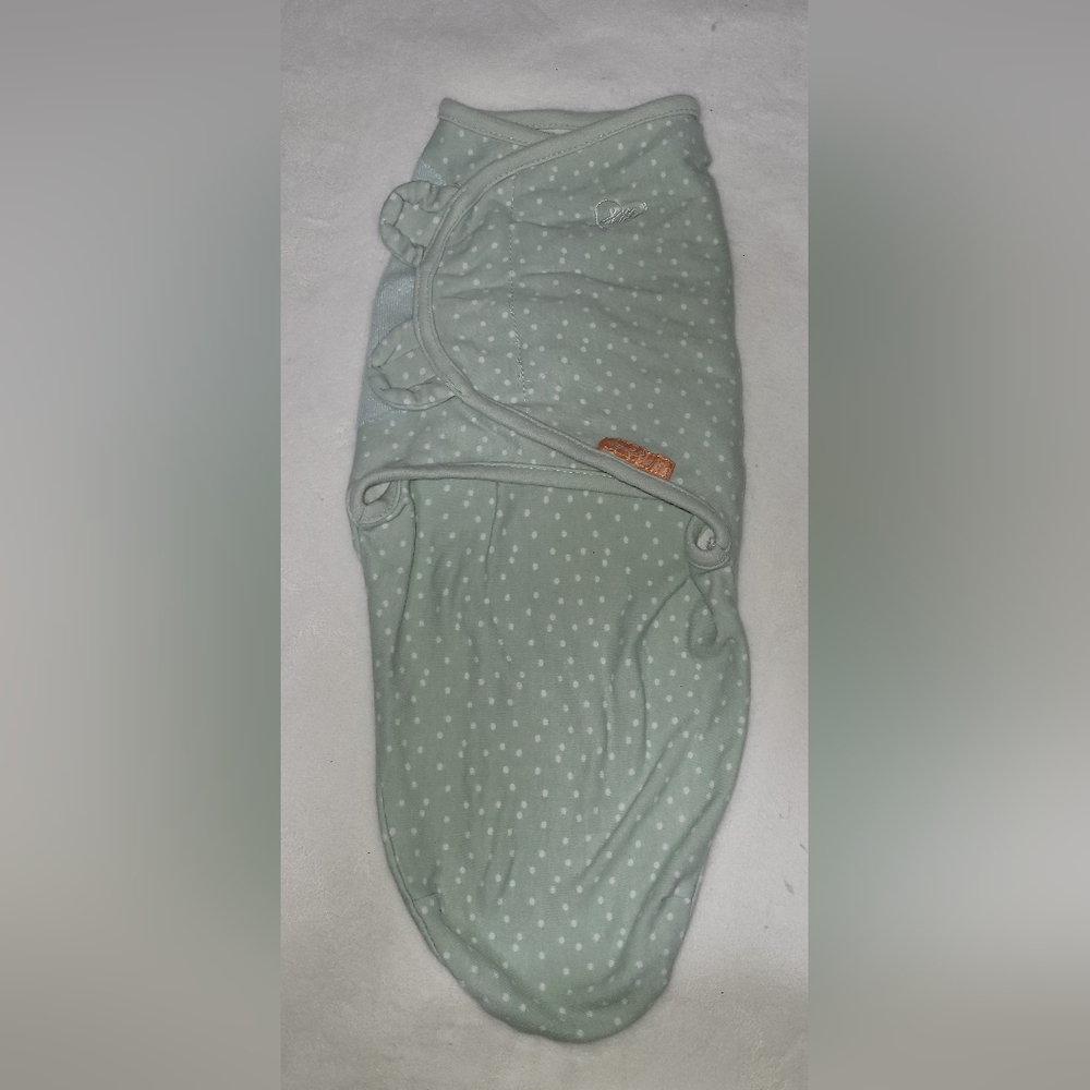 Green baby swaddle